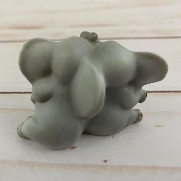Vintage George Good Porcelain Elephants Mini Figurine 1.5" Taiwan - Picture 3 of 6